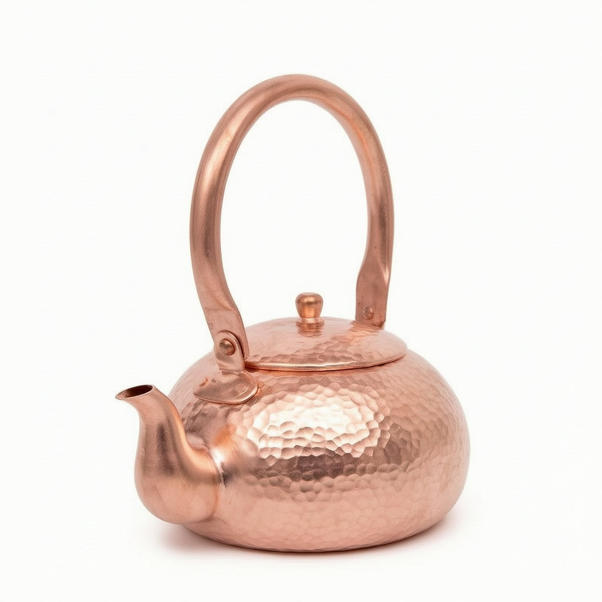 Hammered Copper Tea Kettle Compact Copper Kettle Stovetop Teapot