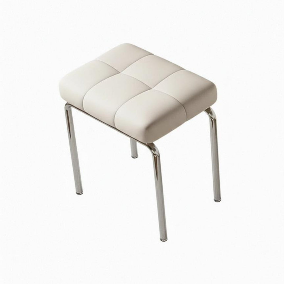 Cross-Legged paded Bench High Resilience pad Vanity Seat for Makeup Area