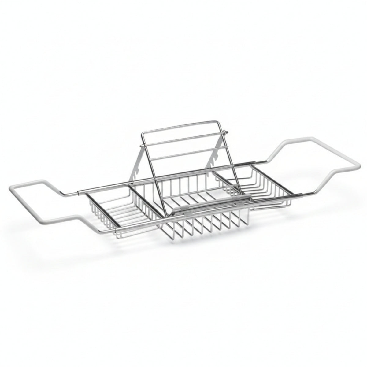 Tablet Holder Bath Rack Open Metal Extendable Bath Tray Wire Frame