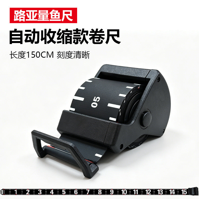 Fish Measuring Tape Auto-Retracting Lure Measuring Tape Portable PVC Material