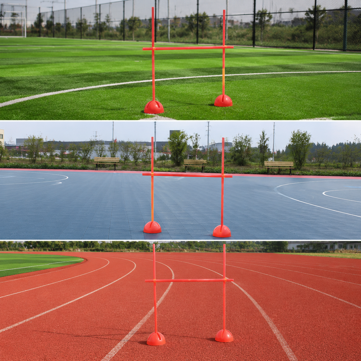 Soccer Training Agility Cone Set with Water-Filled Base, Round Marker Cones for Outdoor Indoor Drills
