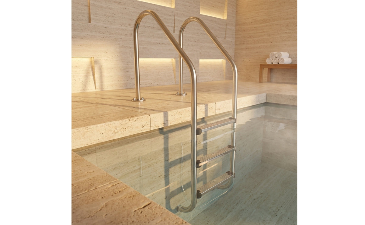 Stainless Steel Pool Ladder Slip-Resistant Pool Ladder with Handrails Heavy Duty