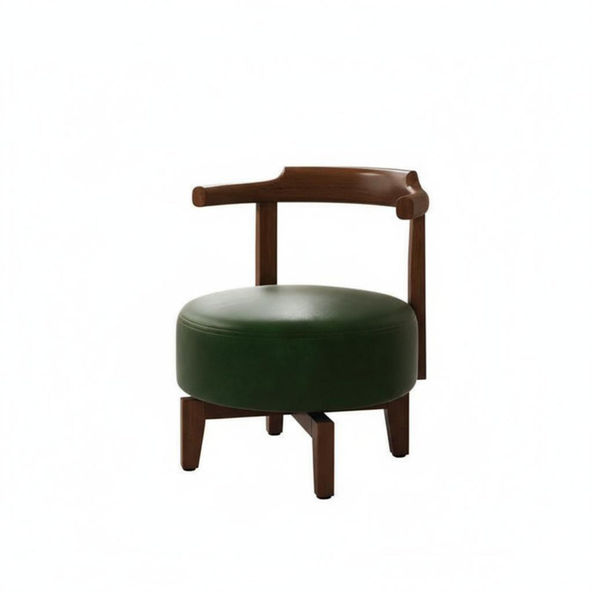 Round rotate Stool with spinerest Plush Padding Lounge Seating Easy Assembly
