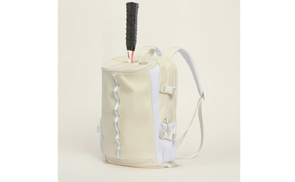 Water-Resistant Racket Backpack with Shoe Compartment Multifunctional Racket Backpack Reflective Badminton Bag with Shoe Compartment Padded for Travel