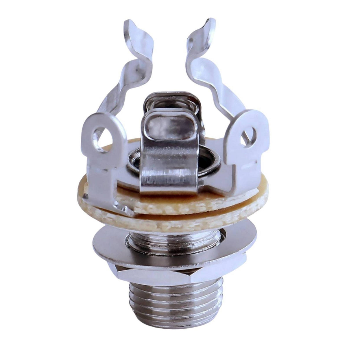 Threaded Panel Mount Audio Connector Socket Hex Nut 6.5 Mm Audio Output Connector Copper Contact Stereo Solder Socket Washer