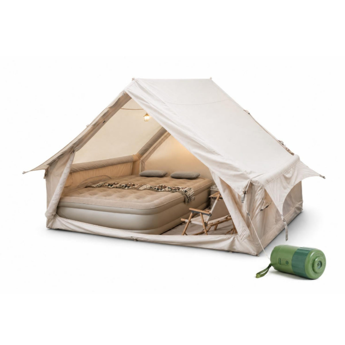 Freestanding Inflatable Cabin Tent Quick Setup Inflatable Tent Spacious Camping Cabin Sturdy for Glampers