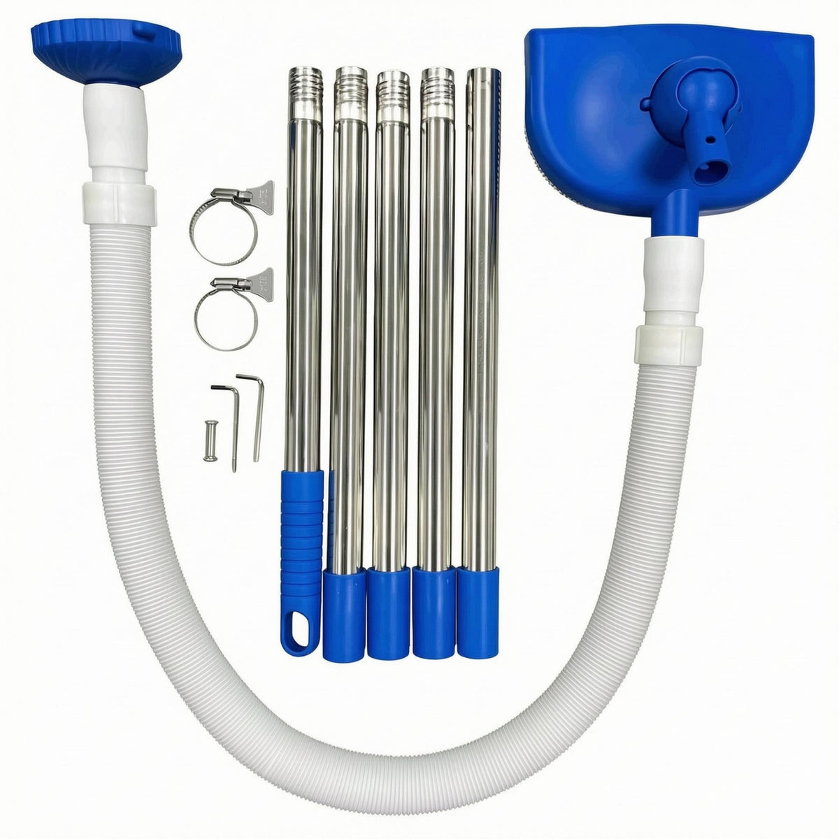 Pool Vacuum Cleaner Stainless Steel Water Cleaning Tool Bristled