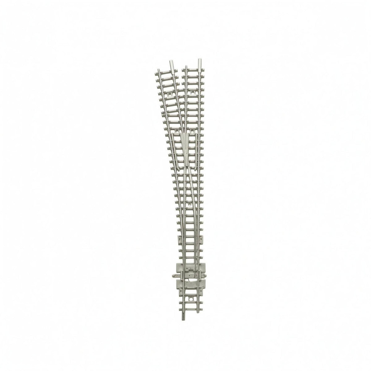 Full-Route N Scale Turnout Mounting Base 1:160 Track Switch Realistic Appearance 1:160 Railway Switch High Conductivity