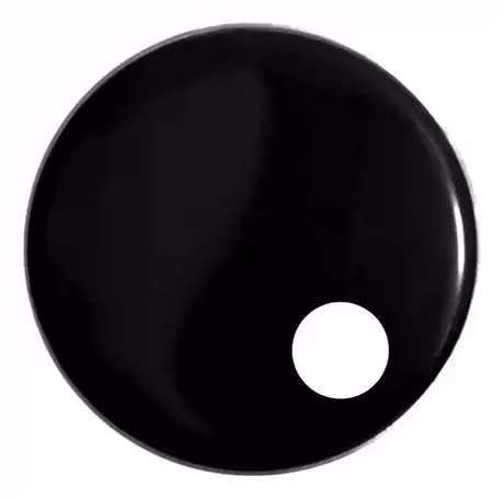 底鼓共振皮架子鼓皮爵士鼓大鼓皮黑色白色带开孔18.20.22英寸