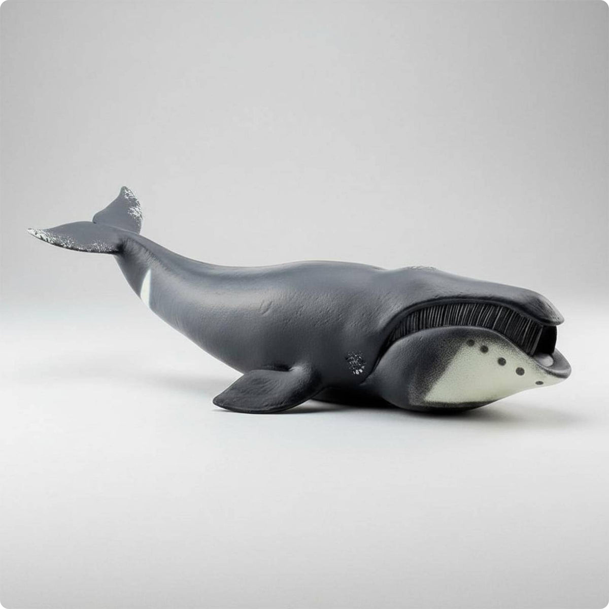Realistic Bowhead Cetacean Model Educational Bowhead Cetacean Figurine