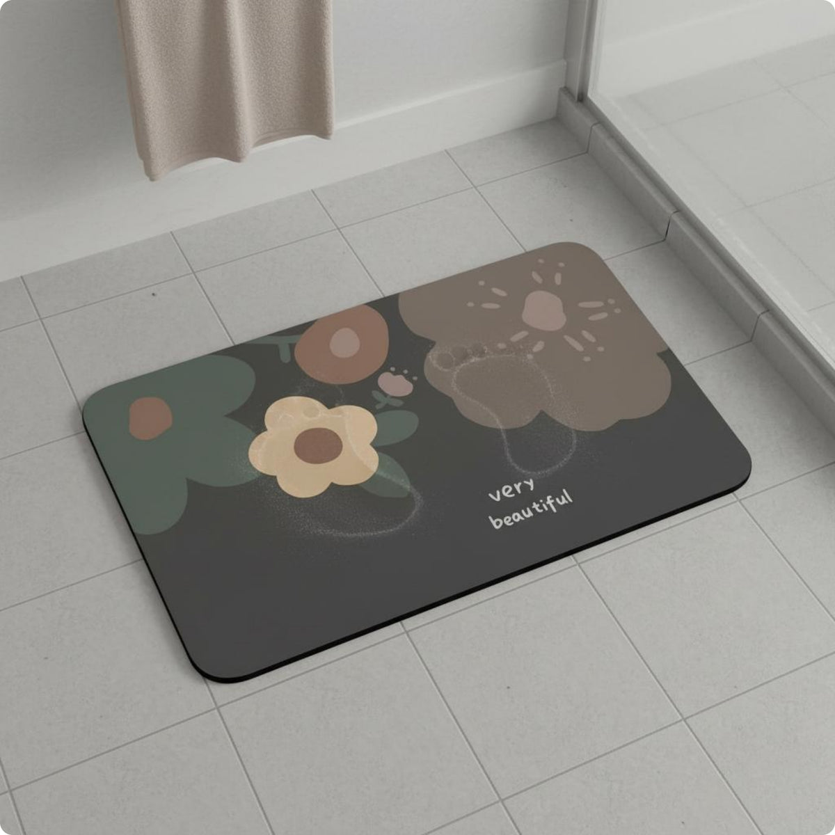 Diatomaceous Earth Bath Mat Soft Surface Diatomite Bath Mat Low-Height