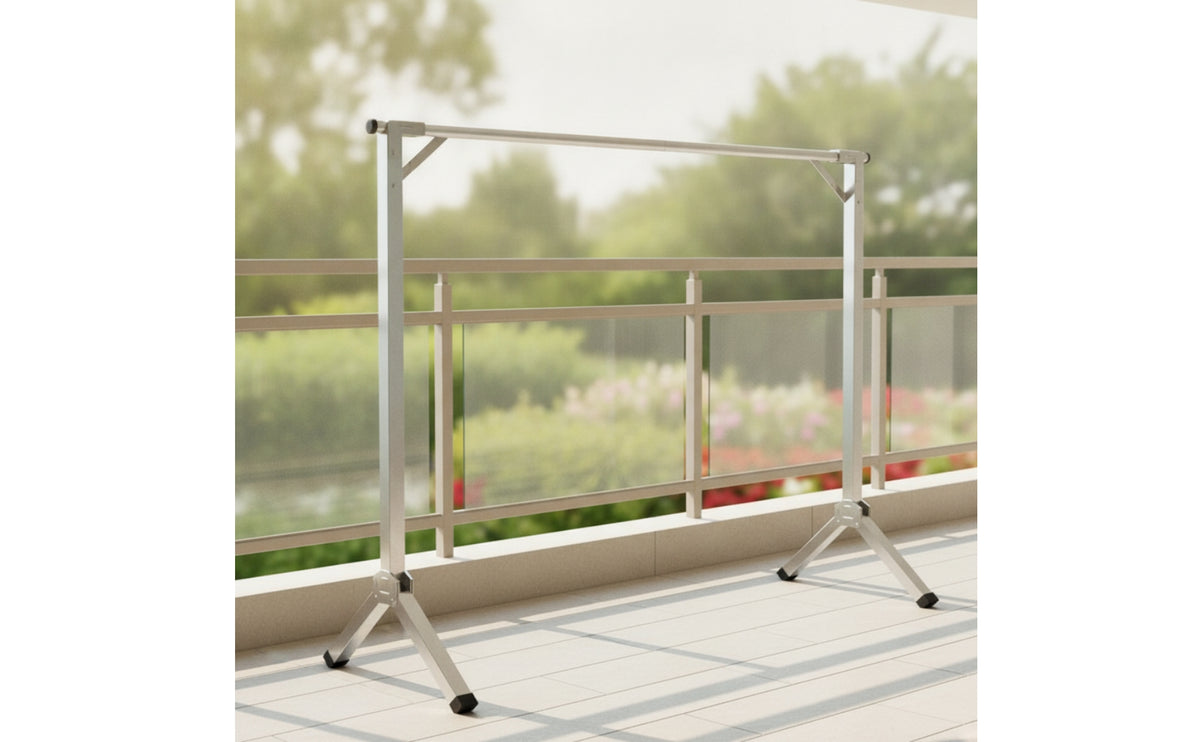 Foldable Clothes Drying Rack Telescopic Laundry Drying Rack Collapsible Clothes Horse Expandable for Balcony