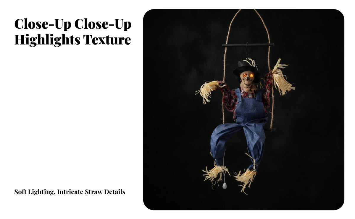 Hanging Scarecrow on Swing