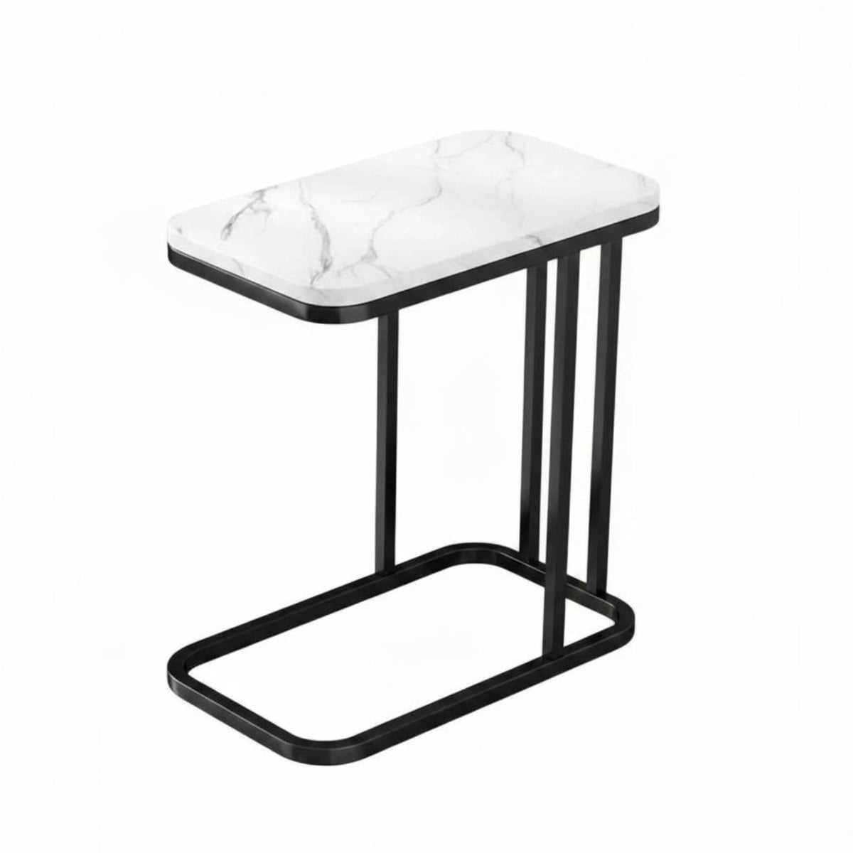 two-levellevel Square Accent Table Modern Design Nightstand adaptable for Small Spaces