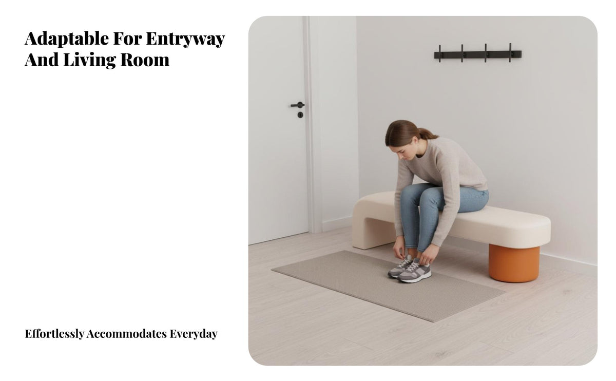 Luxurious Design Upholstered Shoe Bench Elegant design paddeded Entryway Bench multifunctional Placement Household Furniture Sturdy Metal Frame for Interior Decorators, Homeowners, Living Room, Hallway, Mudroom, Walk-in Closet