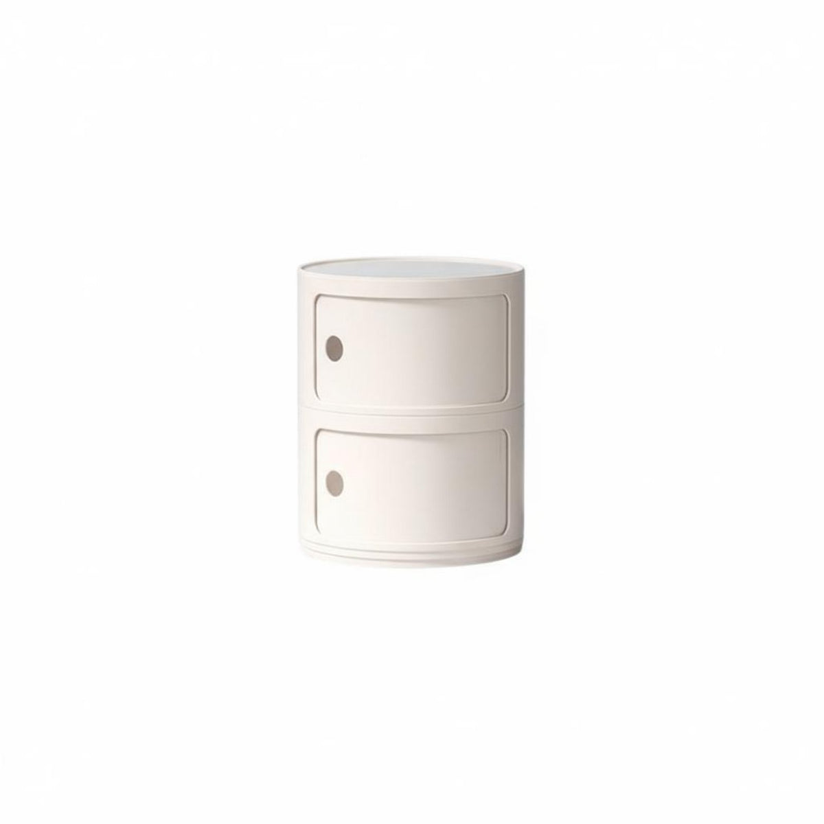 Round Stackable Cabinet Nordic Aesthetic Round Nightstand Stackable Storage Unit Multifunctional Stackable Storage