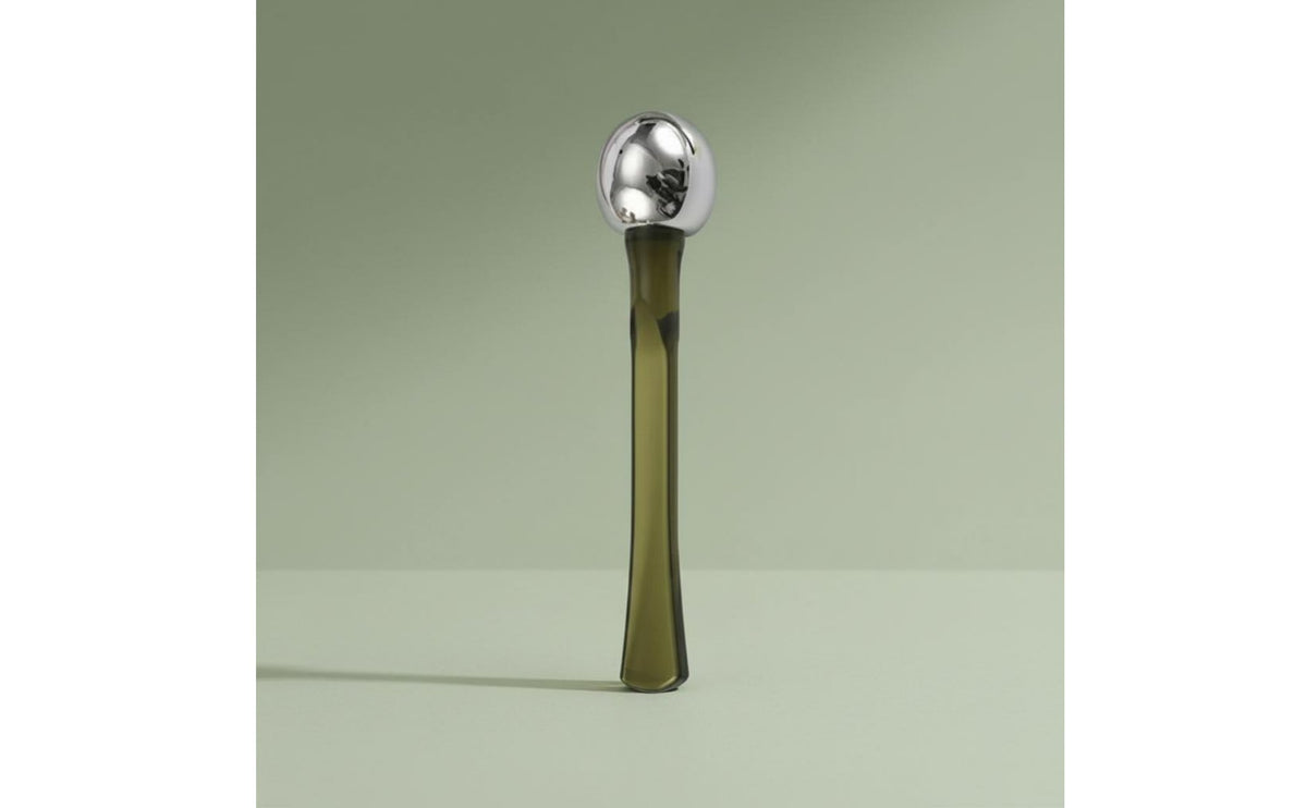 Zinc Alloy Head Eye Cream Massage Stick Cooling Sensation Metal Ball Eye Roller Easy to Clean Facial Massage Wand Comfortable Grip for Travel