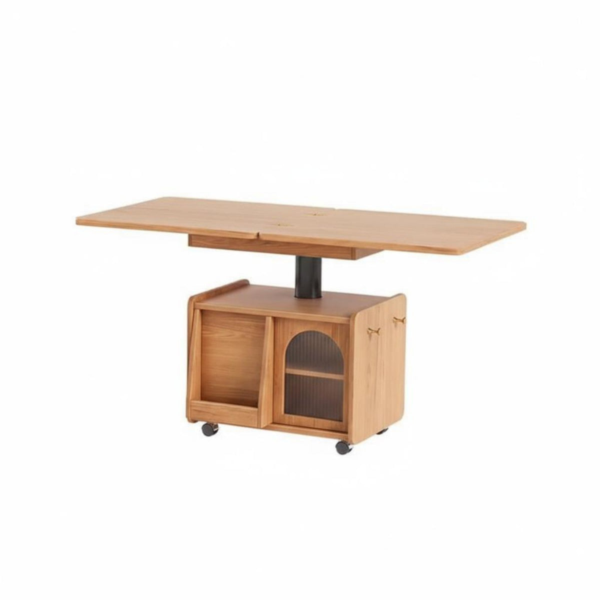 elevateTop Expandable Coffee Table Multi-Functional elevateTop Storage Table with Casters Multifunctional Two-in-singleUse