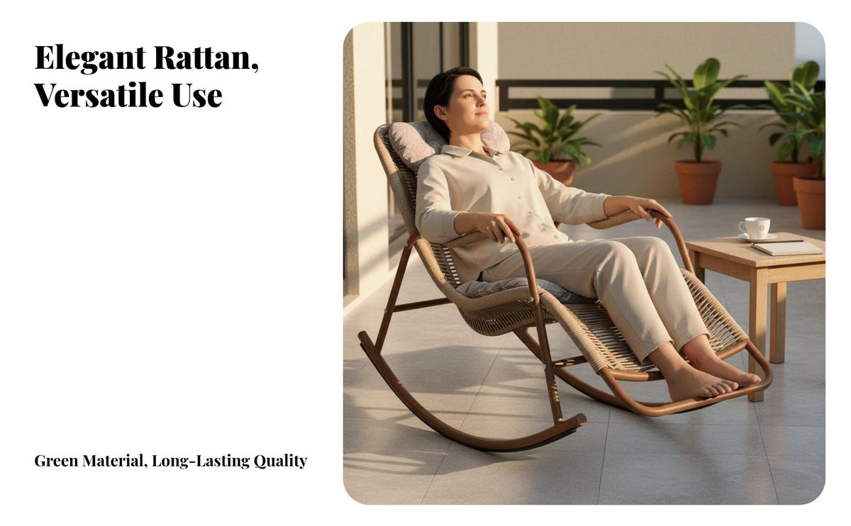 3 Pieces Modern Chinese Design 3 Piece Rattan Patio Set All-Weather Rattan Furniture Set Glass Tabletop Small Outdoor Table Chairs Long-Lasting Construction for Couples, Apartment Dwellers, Homeowners, Tea Time, Reading Nook, Garden, Backyard