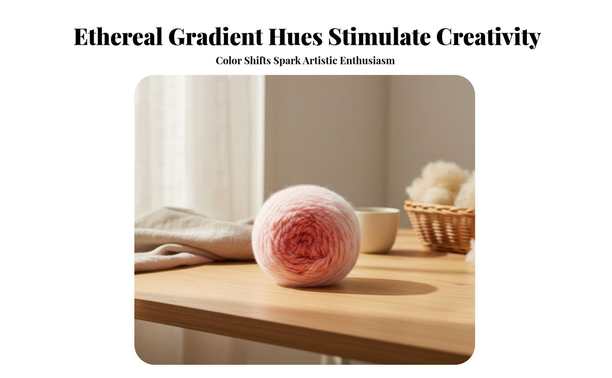 Gradient Yarn Versatile Gradient Yarn Lightweight and Breathable Craft Supply for Knitters, Making Afghans, Handmade Gifts, Home Crafting