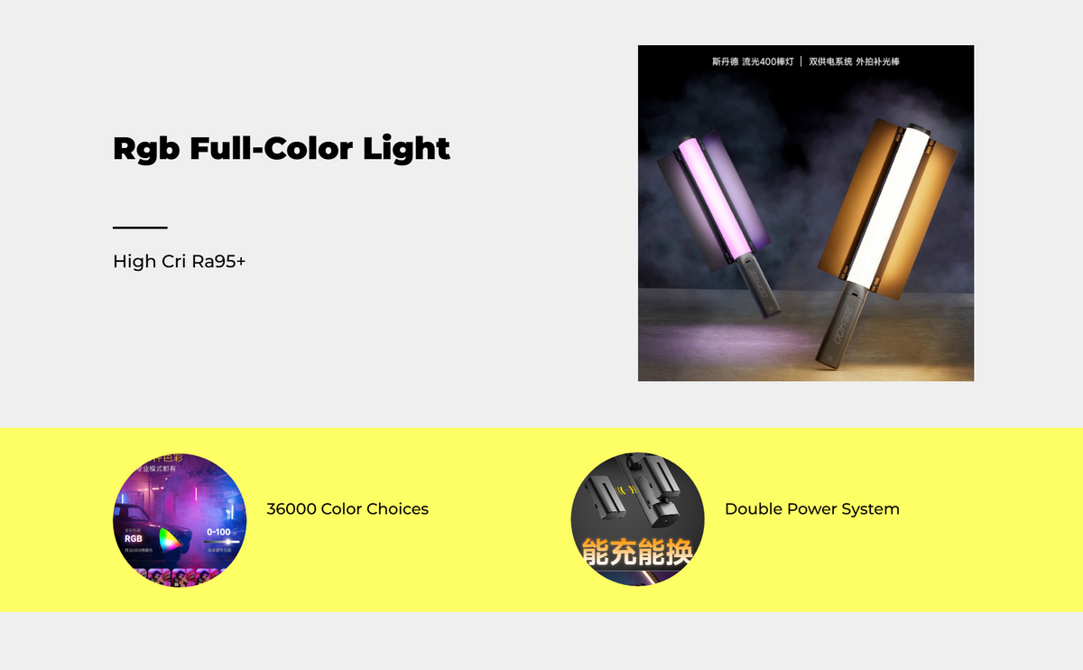 Dimmable RGB LED tube, 2800K-8000K