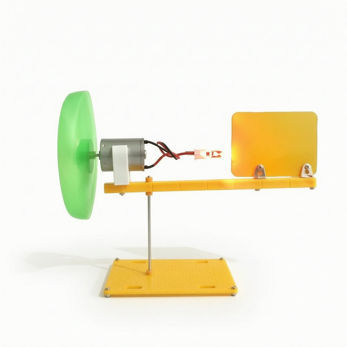 Educational Wind Turbine Generator Kit with LED Light Hands-on Wind Power Generator Generator Kit with LED Light Micro Wind Turbine Model Stem for Students, Kids, Teachers, Classroom, Home