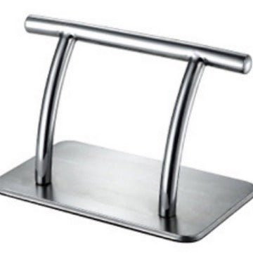 QLD Stainless Steel Footrest for Beauty Salon Chair, Movable, Chrome Plated