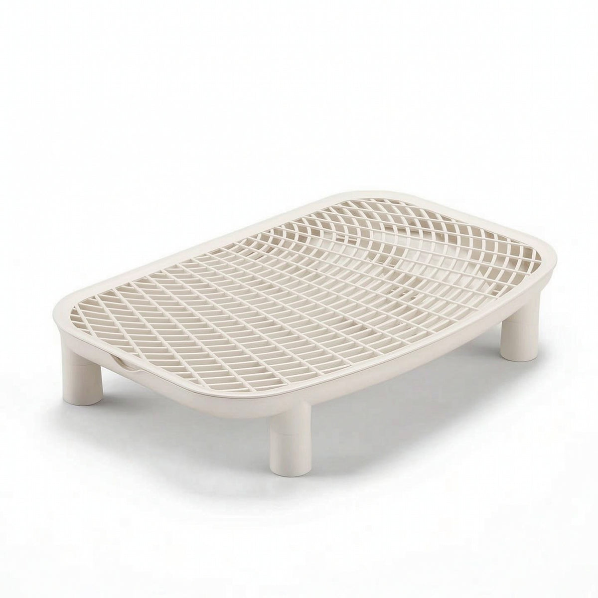 Easy-to-Clean Litter Tray with Grate Washable Litter Control Tray Sturdy Elevated