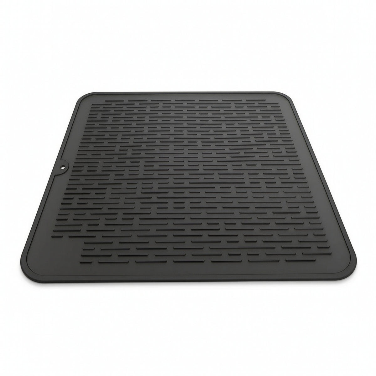 Dish Drying Mat Quick-drying Fast-draining Foldable with Hanging Hole Easy to Clean Dishwasher-safe Soft Bpa-free Silicone Self-draining Raised Ridges Eco-friendly Suitable for Kitchen Countertop Home Storage