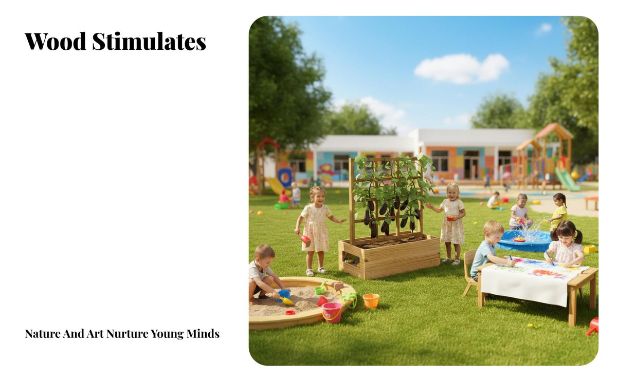 Kindergarten Outdoor Toy Anti Wood Wooden Sand and Water Station Sensory Play children's Sand Box Equipment for Preschoolers, Kids, Backyard