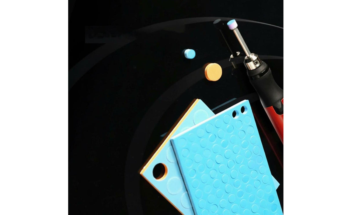 Wet and Dry Use Round Sandpaper Refill High-Speed Grinding Sponge Sanding Disc Adhesive Sanding Pad for Modelers, Hobbyists