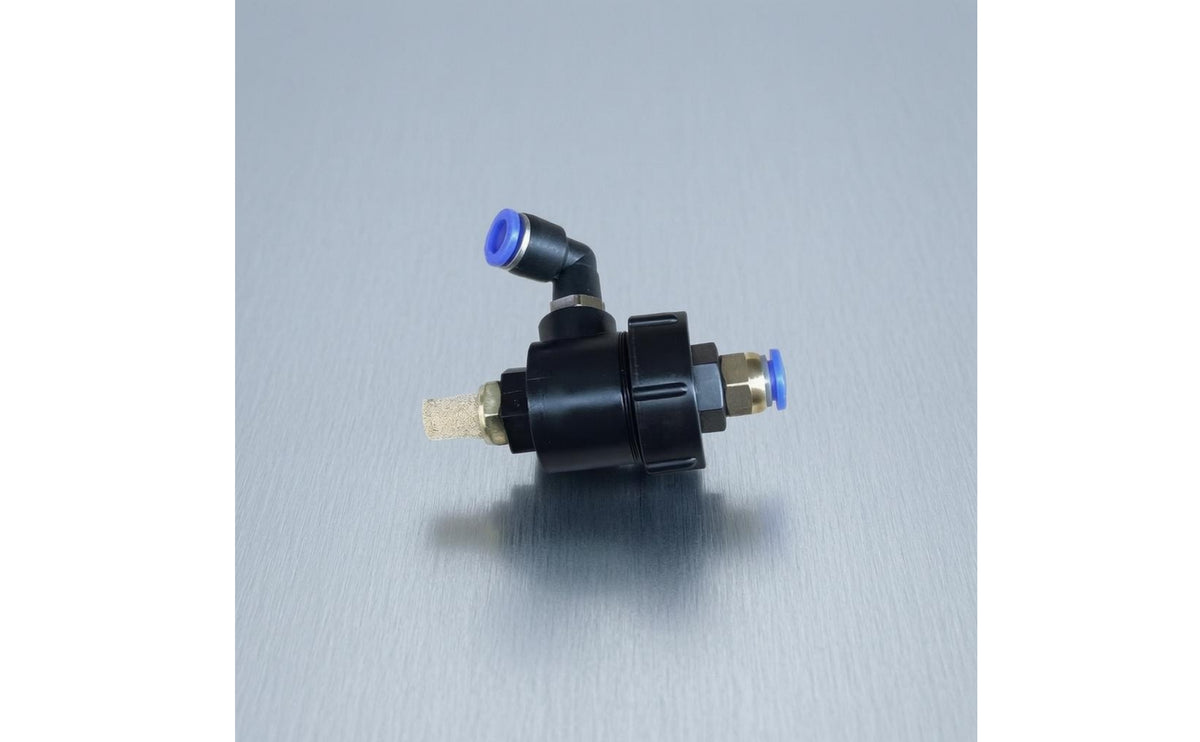 Sintered Metal Muffler Push-to-Connect Exhaust Valve Angled Port Quick Exhaust Valve Compact Push to Connect Fitting Cylindrical