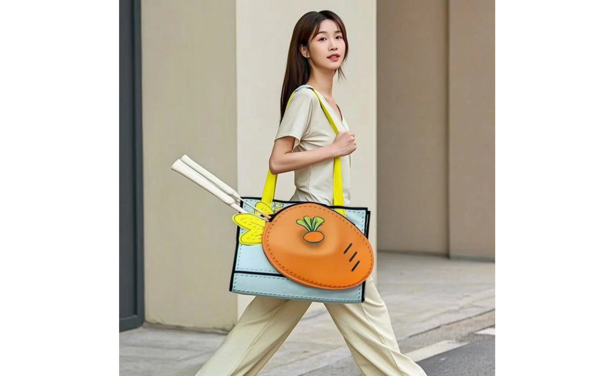 Two-wayCarry Tennis Tote Bag Multi-Functional Badminton Racket Bag Spacious Stylish for Practice Sessions