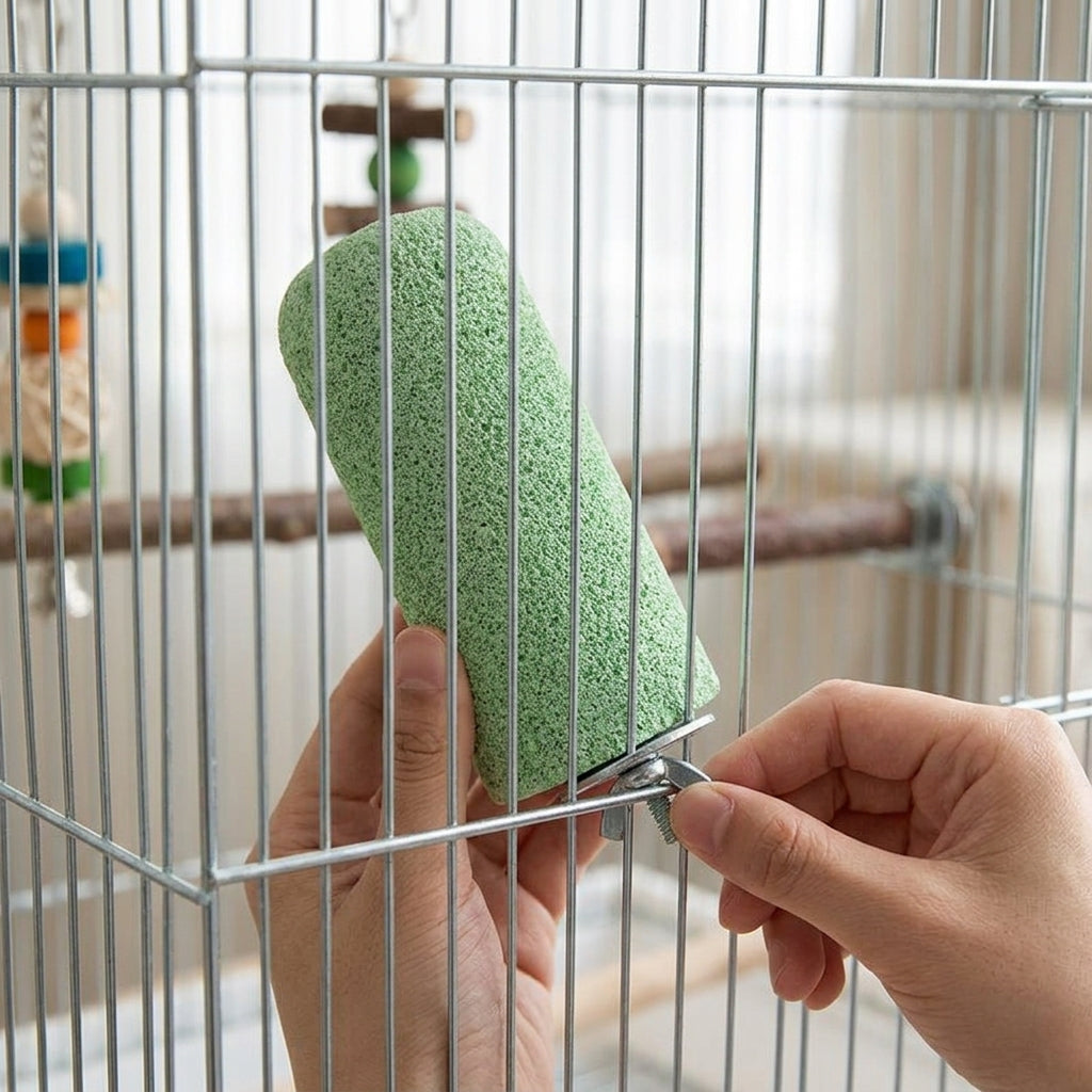 Parrot Perch Resin Bird Stand Grinding Toy, Nail Grinding Perch for Parrot Nail Care, Grinding Perch for Parakeet Cockatiel Budgie Small Birds
