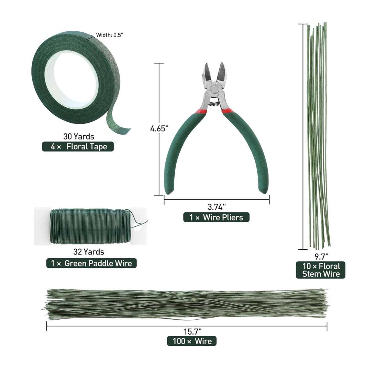 DIY Flower Arrangement Tool Set Sturdy Floral Tape and Wire Kit Stretchable