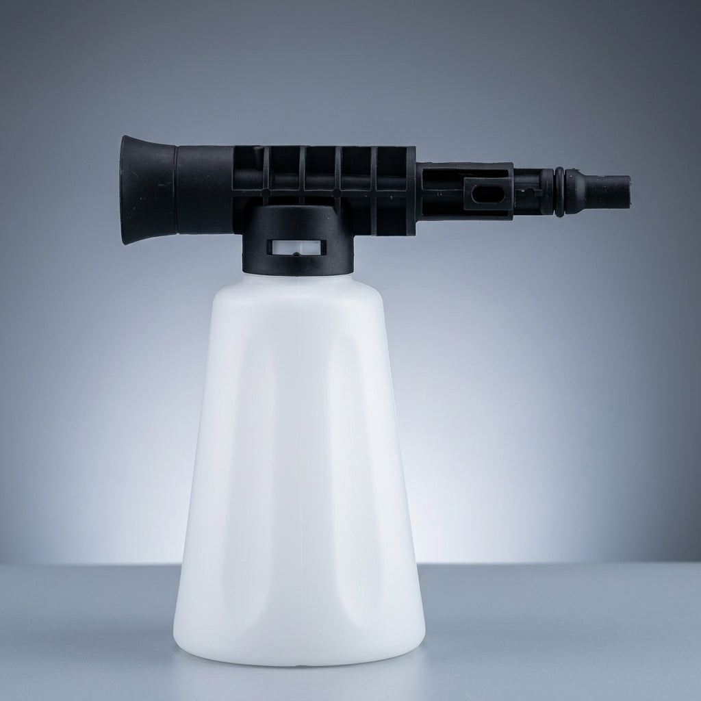 Spray Bottle for Car Cleaning and Car Wash, Manual Pump Sprayer for Detailing, Compact 400ml Foam Sprayer, Quick Connect Water Output Design