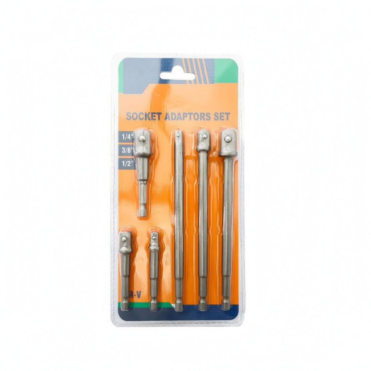 6 Pieces Socket Adapter Set Square Drive Adapter Hex Shank Steel Construction Electric Wrench Converter Suitable for DIY Professional Use