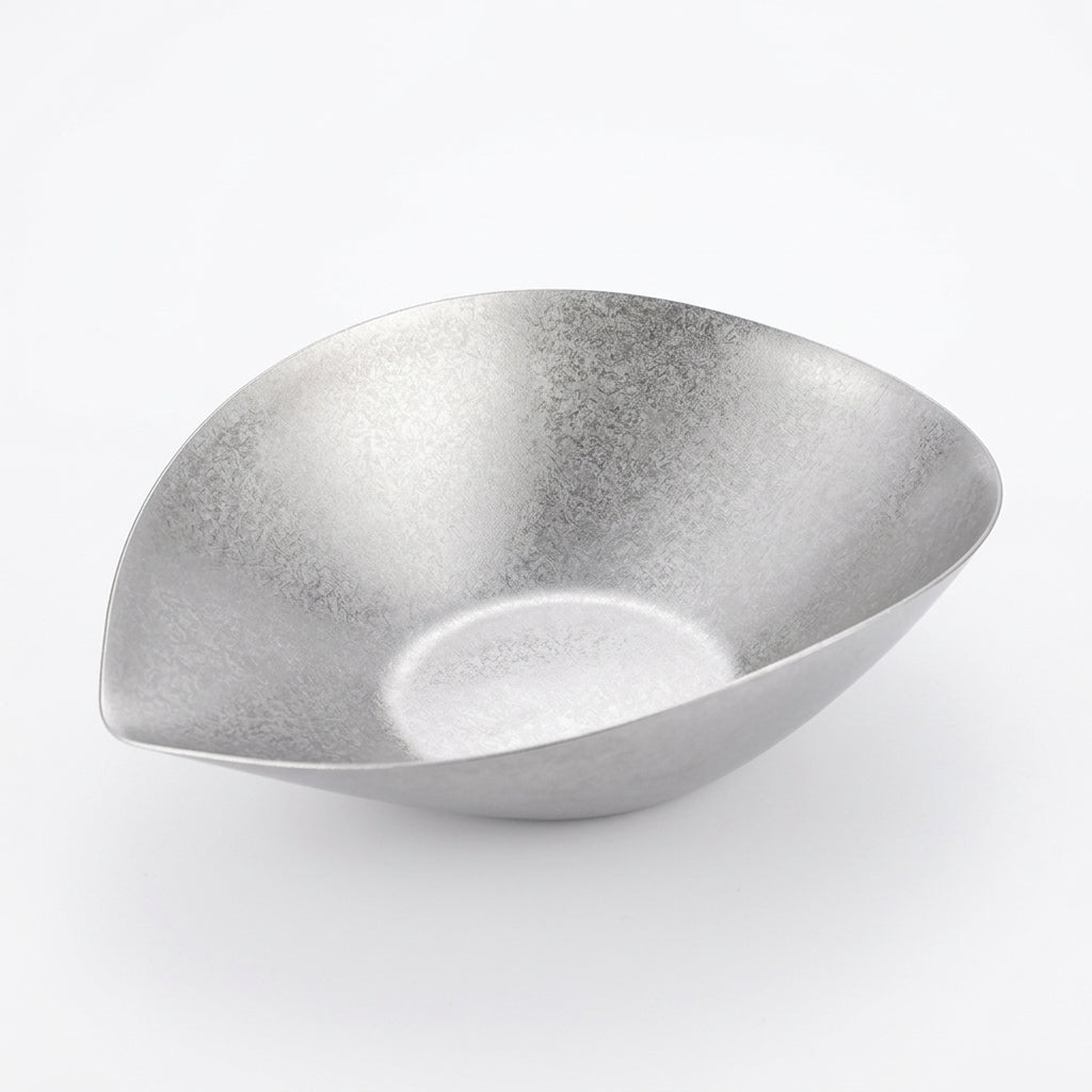 Irregular Stainless Steel Plate, Snowflake Silver