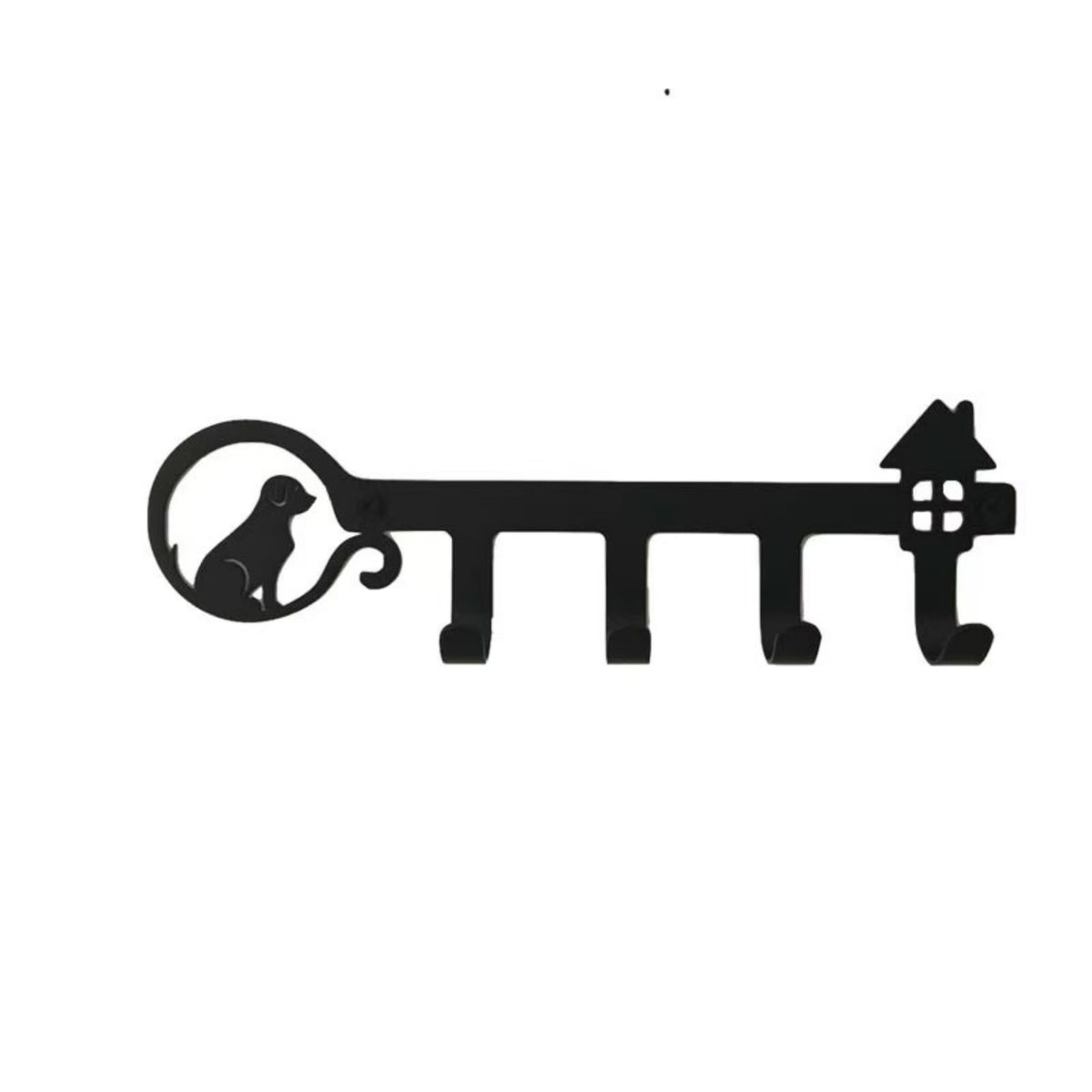 Key Hook Rack Sturdy Wall Key Holder Long-Lasting for Entryway, Office