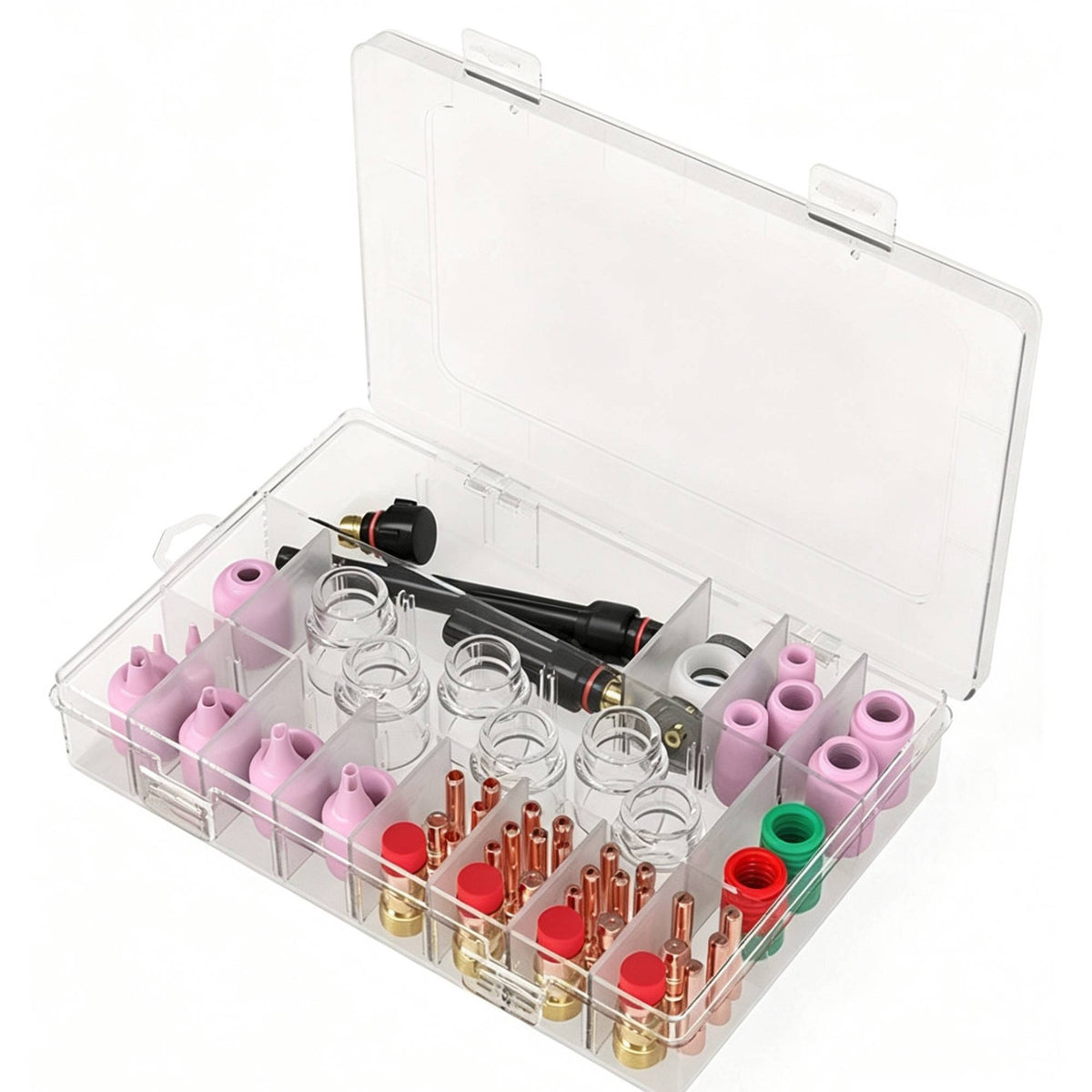 Welding Torch Kit Arranged Torch Accessories Kit Transparent for Workshop