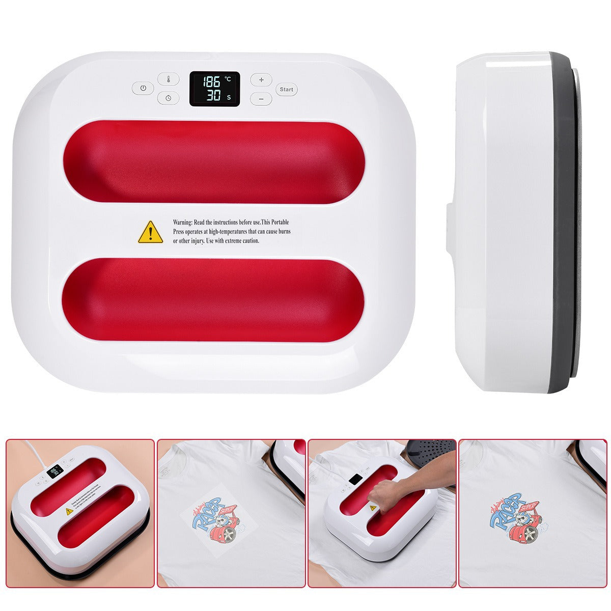 Large Size Heat Press Machine for Fuse Beads 25*30cm, No Hole, Even Heating, Thermal Transfer Machine, US Plug