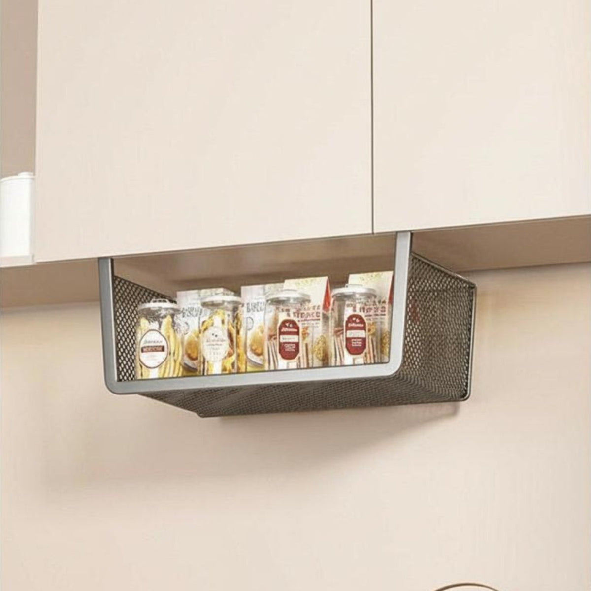 Under-Shelf slide-mount storage rackSaving Cabinet Organizer adaptable Use