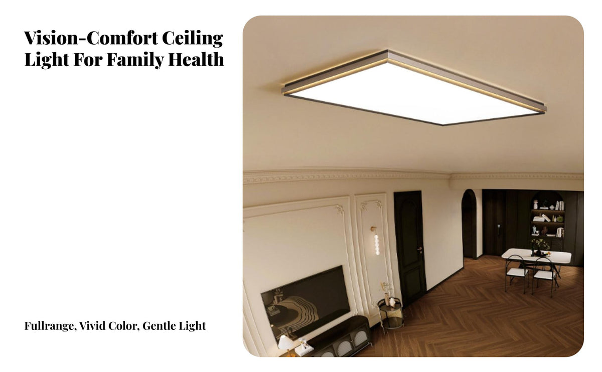 Full light range Flush Mount Panel Light Minimalist Design Slim Panel Light Modern design Ceiling light fixture stablenon-flicker for Families, Homeowners, Interior Designers, Living Room, Bedroom, Hallway, Kitchen