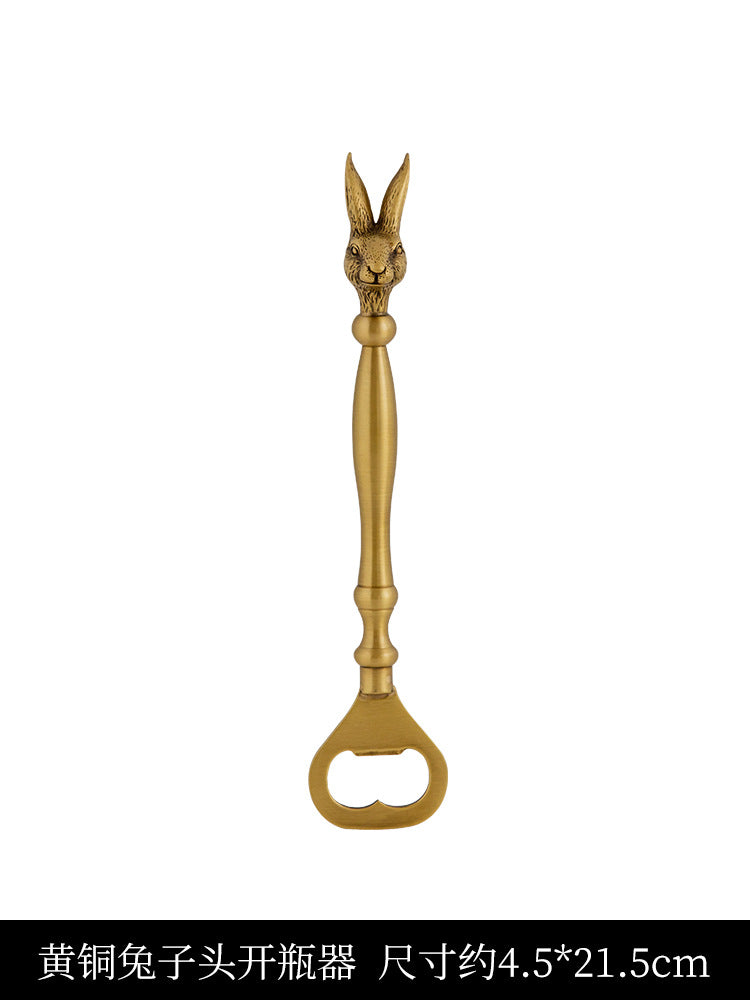 Brass Rabbit Head