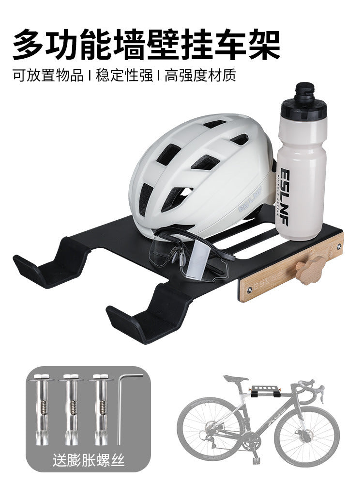ESLNF Wall-Mounted Bike Rack for Mountain and Road Bikes, Indoor Storage Display