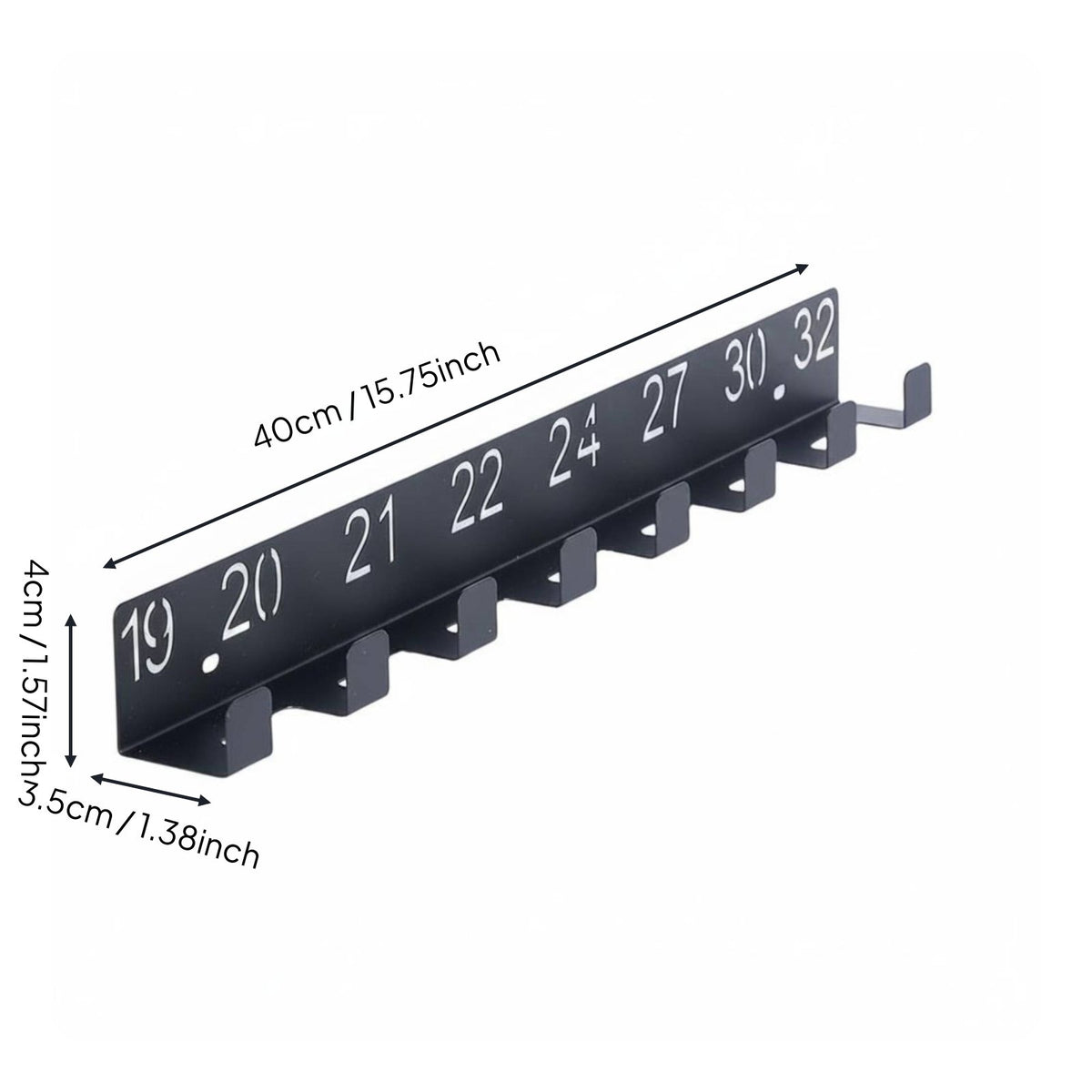 Wall-Mounted Wrench Space Saving Numbered Tool Hanger Heavy Duty Wrench Storage Shelf for Mechanics