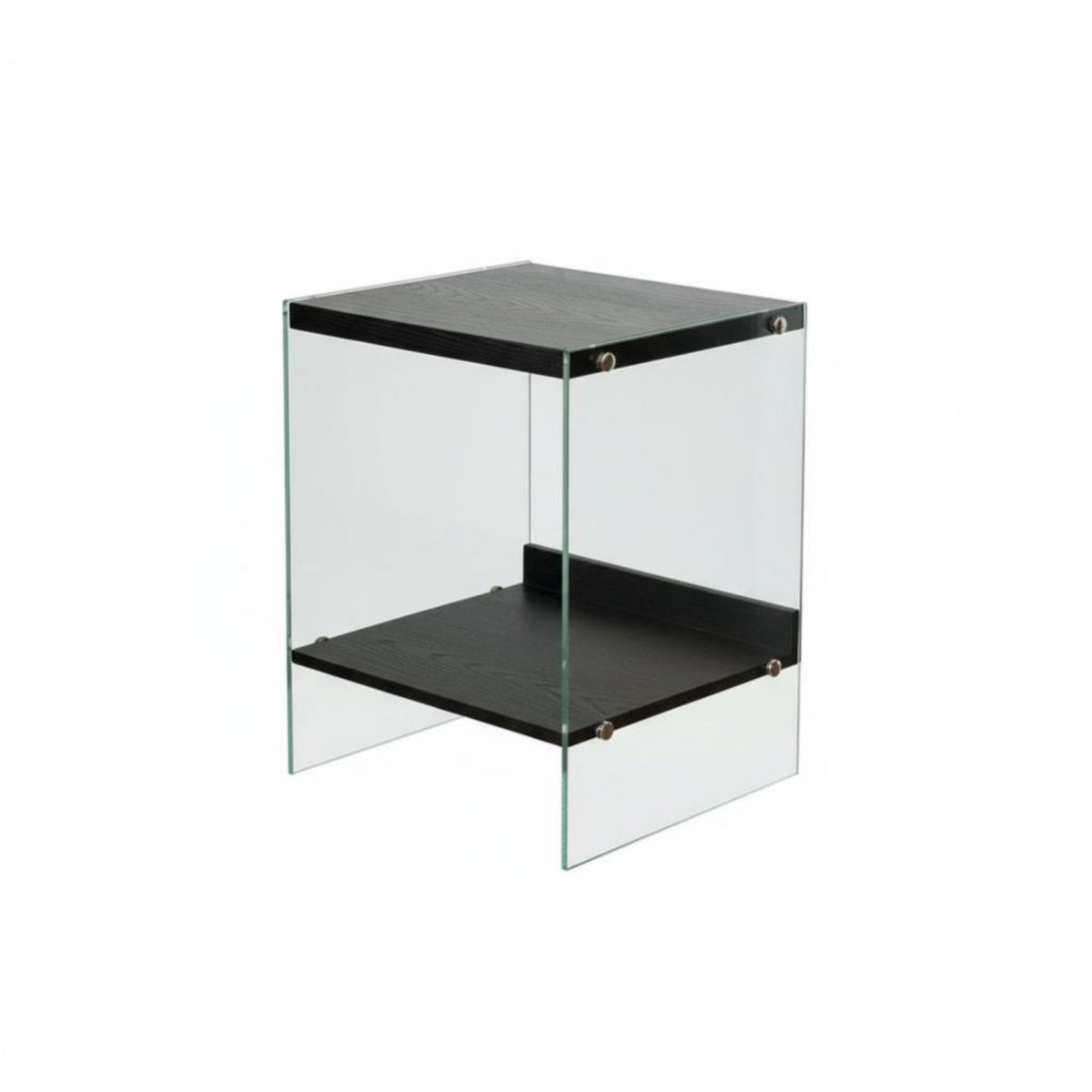 Floating Glass Top Nightstand modernist Influence Bedroom Furniture for Homeowners