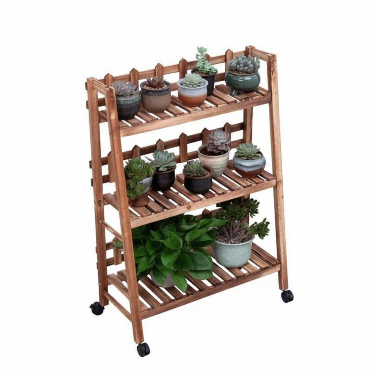 Tiered Flower Ladder unattachedstanding Multi-Tier Ladder Stand Space-Saving for Patio