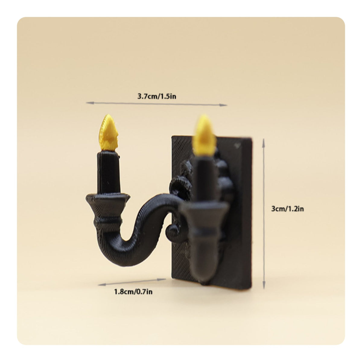 Dollhouse Mini Wall Lamp Ornamental Dollhouse Wall Sconce Vintage Design