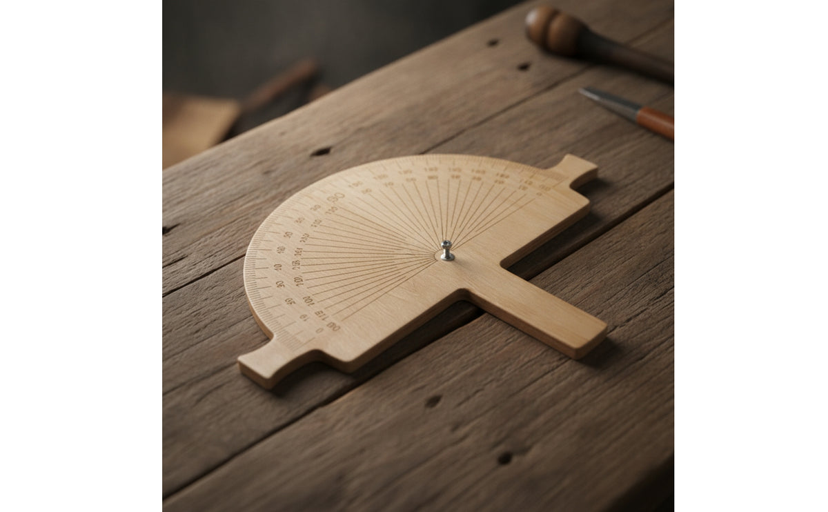 Wooden Angle Measurer Compact Measuring Tool Repeatable Angle Measurer for Carpentry